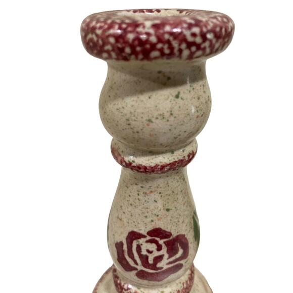 Candlesticks Holder, Country Home Decor, Candle Holders, Ceramic, 2 - Picture 5 of 7